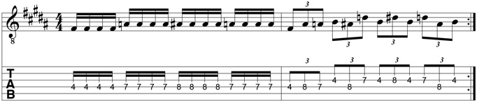 Guitar Warm-up Exercises 9a: