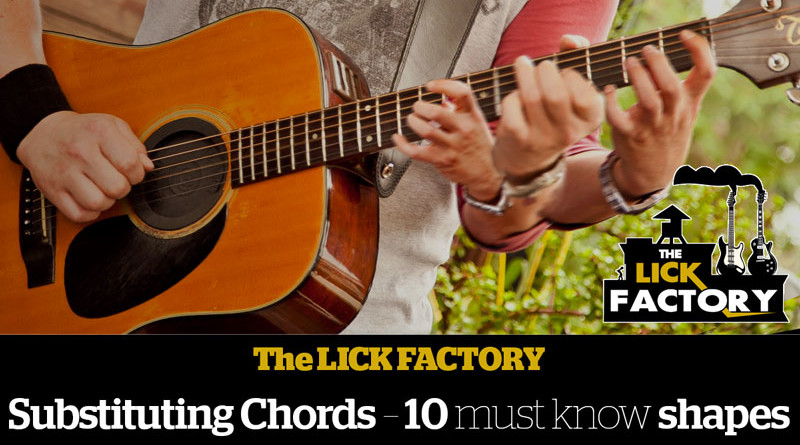 Substituting Chords – 10 must know shapes Feature Image