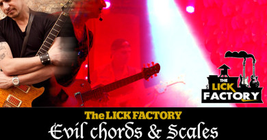 The Lick Factory - Evil Chords and scales feature image with Kris Petersen